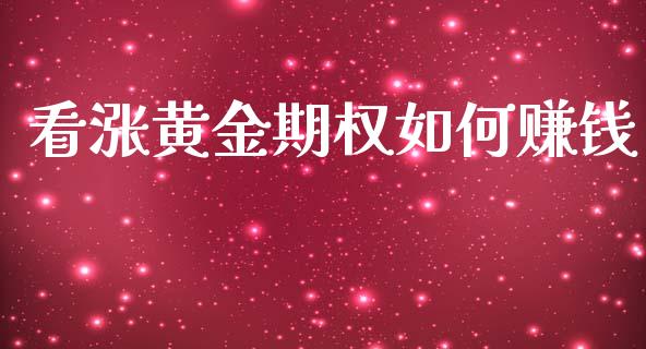 看涨黄金期权如何赚钱_https://www.apanben.com_国际期货_第1张