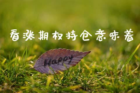 看涨期权持仓意味着_https://www.apanben.com_国际财经_第1张