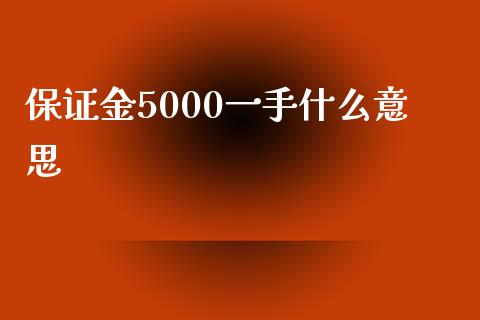 保证金5000一手什么意思_https://www.apanben.com_股票怎么玩_第1张