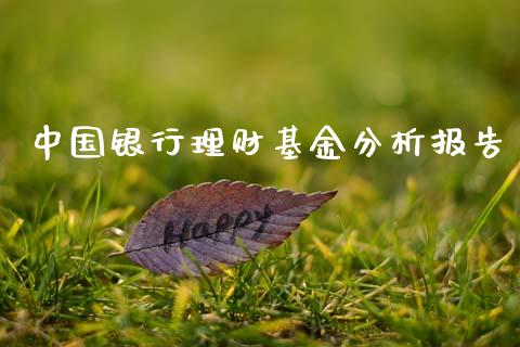 中国银行理财基金分析报告_https://www.apanben.com_国际财经_第1张