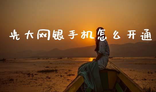 光大网银手机怎么开通_https://www.apanben.com_国际财经_第1张