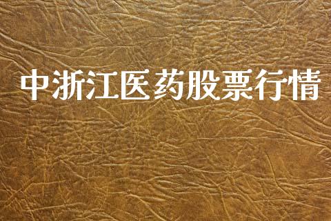 中浙江医药股票行情_https://www.apanben.com_股市指导_第1张