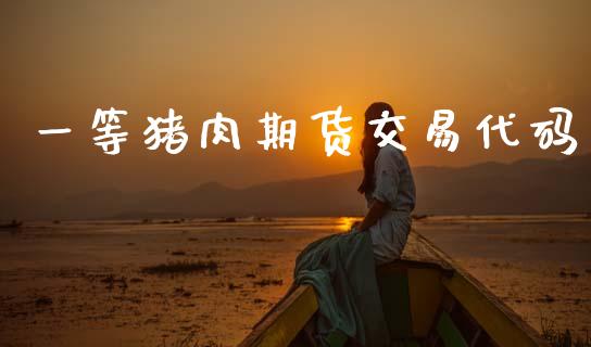 一等猪肉期货交易代码_https://www.apanben.com_财经资讯_第1张