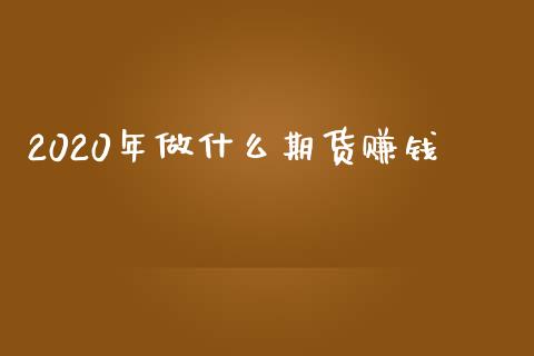 2020年做什么期货赚钱_https://www.apanben.com_股票怎么玩_第1张