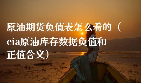 原油期货负值表怎么看的（eia原油库存数据负值和正值含义）_https://www.apanben.com_期货学院_第1张