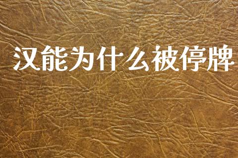 汉能为什么被停牌_https://www.apanben.com_在线喊单_第1张