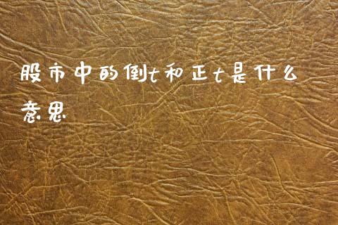 股市中的倒t和正t是什么意思_https://www.apanben.com_股票怎么玩_第1张