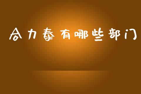 合力泰有哪些部门_https://www.apanben.com_国际期货_第1张
