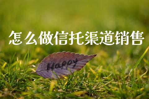 怎么做信托渠道销售_https://www.apanben.com_股票怎么玩_第1张