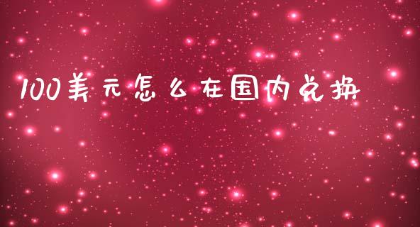 100美元怎么在国内兑换_https://www.apanben.com_股市指导_第1张