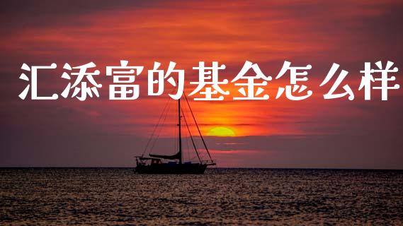 汇添富的基金怎么样_https://www.apanben.com_在线喊单_第1张