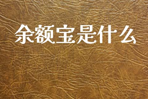 余额宝是什么_https://www.apanben.com_期货学院_第1张