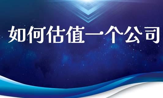 如何估值一个公司_https://www.apanben.com_期货学院_第1张
