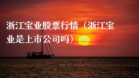 浙江宝业股票行情（浙江宝业是上市公司吗）_https://www.apanben.com_股票怎么玩_第1张
