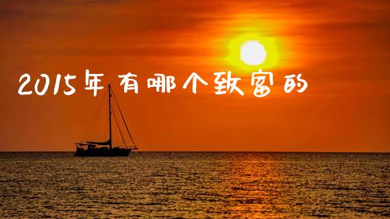 2015年有哪个致富的_https://www.apanben.com_股市分析_第1张