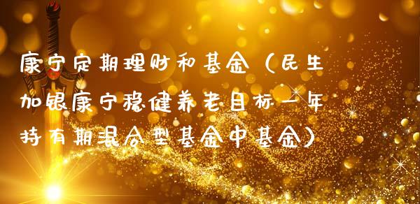 康宁定期理财和基金（民生加银康宁稳健养老目标一年持有期混合型基金中基金）_https://www.apanben.com_财经资讯_第1张