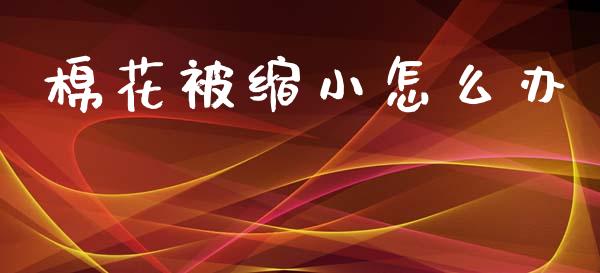 棉花被缩小怎么办_https://www.apanben.com_国际期货_第1张