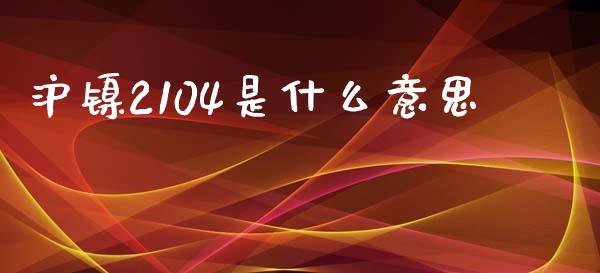 沪镍2104是什么意思_https://www.apanben.com_财经资讯_第1张