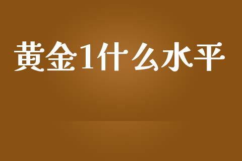 黄金1什么水平_https://www.apanben.com_在线喊单_第1张