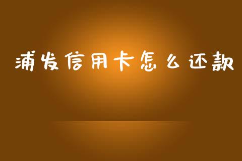 浦发信用卡怎么还款_https://www.apanben.com_财经资讯_第1张