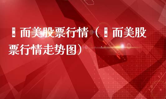 鑫而美股票行情（鑫而美股票行情走势图）_https://www.apanben.com_股市指导_第1张