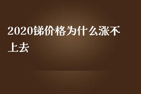 2020锑价格为什么涨不上去_https://www.apanben.com_国际财经_第1张