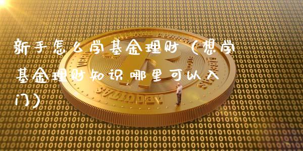 新手怎么学基金理财（想学基金理财知识,哪里可以入门）_https://www.apanben.com_国际财经_第1张