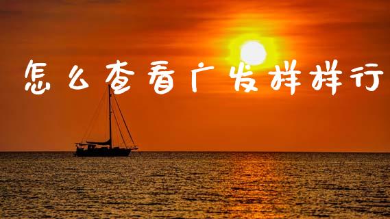 怎么查看广发样样行_https://www.apanben.com_国际期货_第1张
