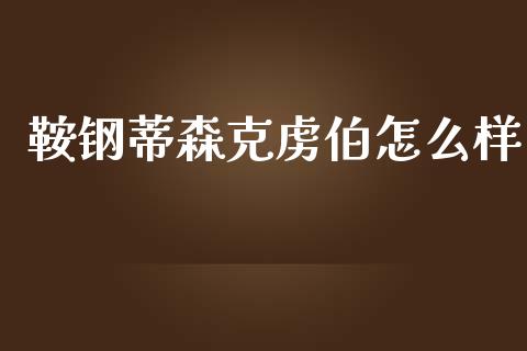 鞍钢蒂森克虏伯怎么样_https://www.apanben.com_国际财经_第1张