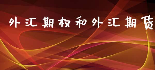 外汇期权和外汇期货_https://www.apanben.com_财经资讯_第1张