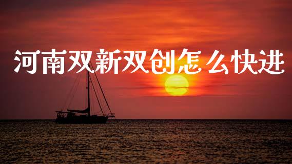 河南双新双创怎么快进_https://www.apanben.com_期货学院_第1张