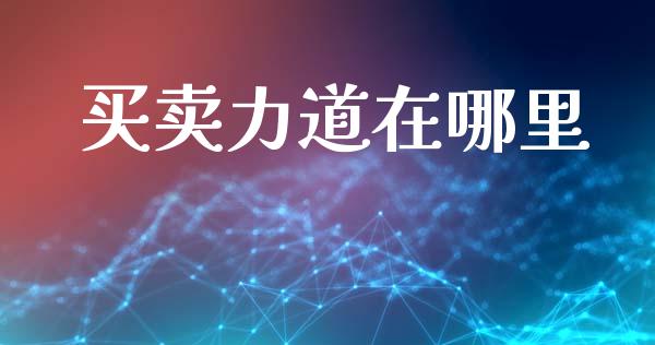买卖力道在哪里_https://www.apanben.com_国际期货_第1张