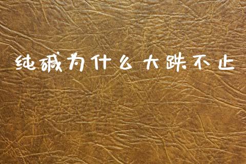 纯碱为什么大跌不止_https://www.apanben.com_股市分析_第1张