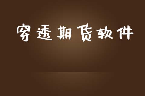 穿透期货软件_https://www.apanben.com_股市指导_第1张