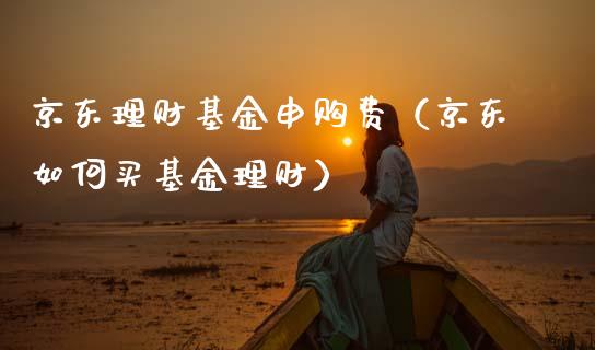 京东理财基金申购费（京东如何买基金理财）_https://www.apanben.com_财经资讯_第1张