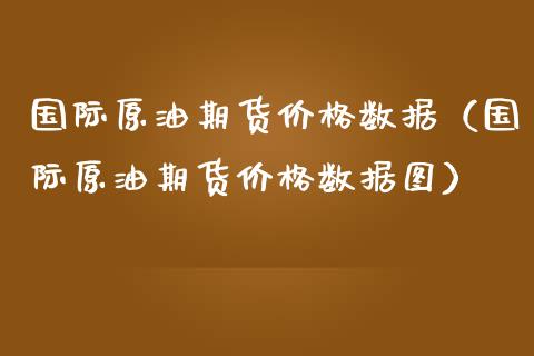 国际原油期货价格数据（国际原油期货价格数据图）_https://www.apanben.com_期货学院_第1张