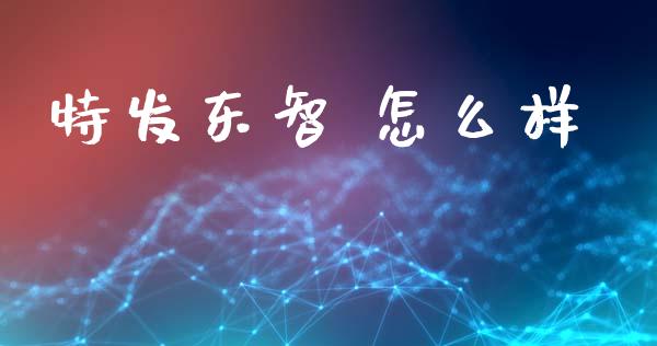 特发东智 怎么样_https://www.apanben.com_国际期货_第1张