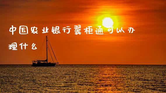 中国农业银行翼柜通可以办理什么_https://www.apanben.com_期货学院_第1张