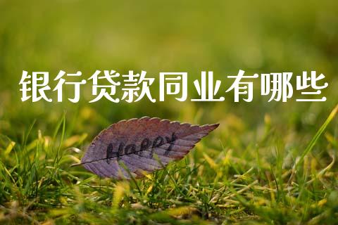 银行贷款同业有哪些_https://www.apanben.com_国际期货_第1张