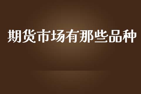 期货市场有那些品种_https://www.apanben.com_国际财经_第1张