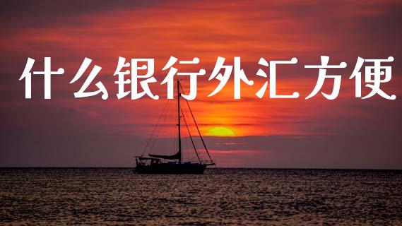 什么银行外汇方便_https://www.apanben.com_期货学院_第1张