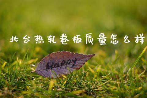 北台热轧卷板质量怎么样_https://www.apanben.com_财经资讯_第1张