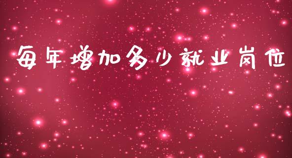 每年增加多少就业岗位_https://www.apanben.com_在线喊单_第1张
