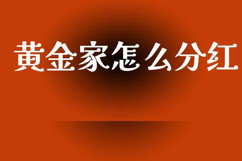 黄金家怎么分红_https://www.apanben.com_财经资讯_第1张