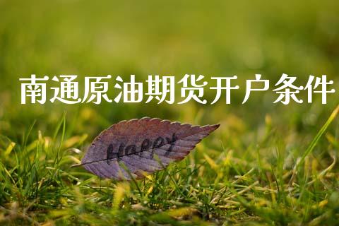 南通原油期货开户条件_https://www.apanben.com_国际期货_第1张