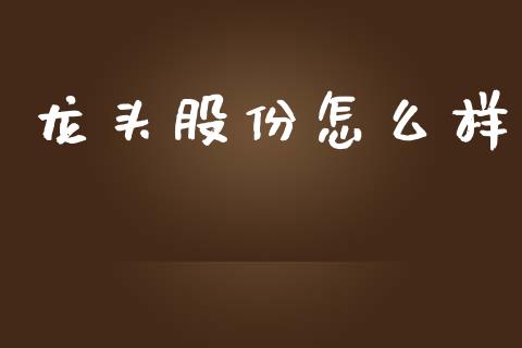 龙头股份怎么样_https://www.apanben.com_国际财经_第1张