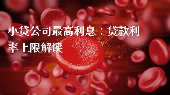 小贷公司最高利息：贷款利率上限解读_https://www.apanben.com_股票怎么玩_第1张
