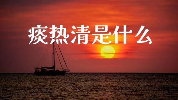 痰热清是什么_https://www.apanben.com_期货学院_第1张