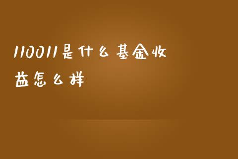 110011是什么基金收益怎么样_https://www.apanben.com_股市指导_第1张