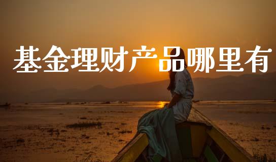 基金理财产品哪里有_https://www.apanben.com_国际财经_第1张